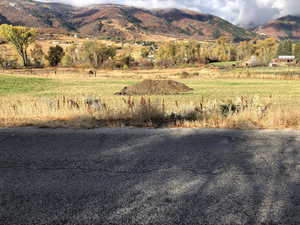 Mountain view with a rural view