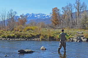 Utah's Provo River runs through the Heber valley is renowned for its fly-fishing in the picturesque mountains