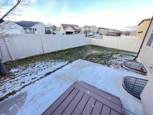 View of snowy yard