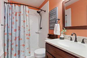 Owner's bathroom with walk-in shower.