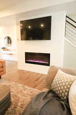 Family room/ View of Fireplace
