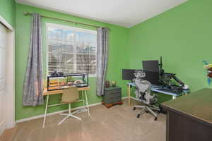 View of carpeted office