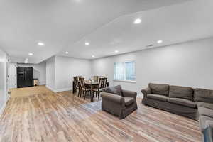 Basement apartment family room