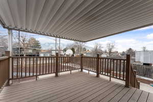 View of deck