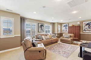 View of carpeted Family room #2