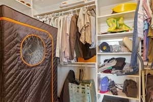 View of spacious closet