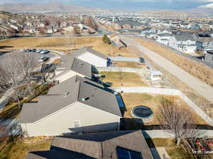 Bird's eye view featuring a mountain view