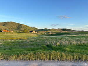 Mountain view featuring a rural view