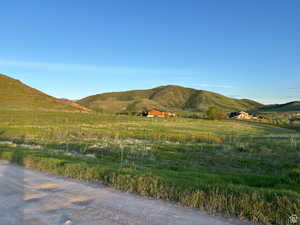 Mountain view featuring a rural view