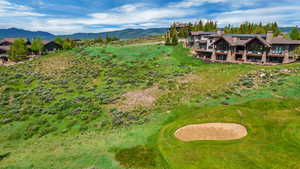 Aerial view with a golf view