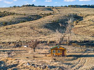 Bird's eye view featuring a rural view