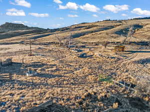 View of mountain feature with a rural view