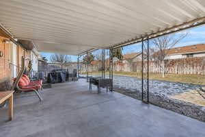 View of patio / terrace with grilling area