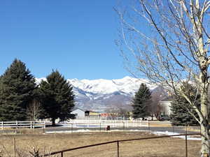 View of mountain feature featuring a rural view