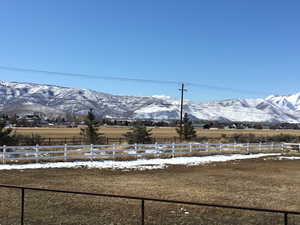 View of mountain feature featuring a rural view