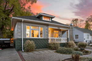 View of front of house featuring a porch