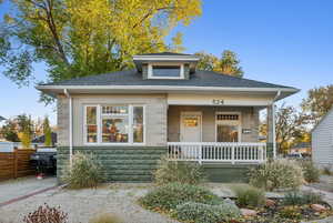 View of front facade with covered porch