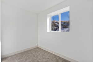 View of carpeted empty room