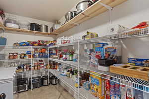 Oversized walk-in pantry