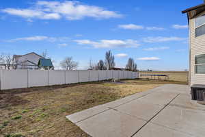 View of backyard featuring a patio area