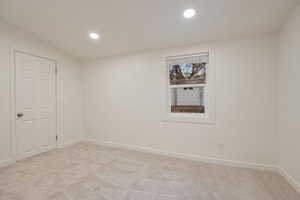 View of carpeted empty room