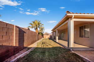 View of yard featuring a patio area