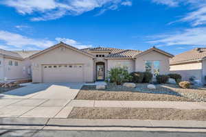 View of front of house featuring a garage