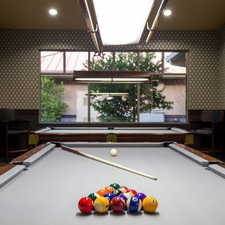 Game room featuring pool table