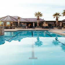 View of pool with a patio area