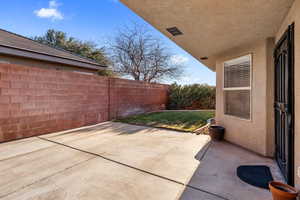 View of patio