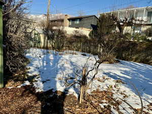 View of snowy yard