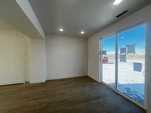 Dining room featuring dark hardwood / wood-style floors