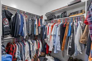 View of spacious closet