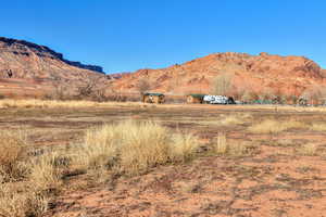 Mountain view featuring a rural view