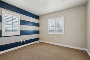 View of carpeted empty room