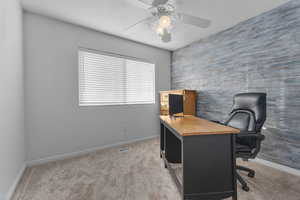 Guest bedroom 2 with ceiling fan