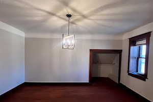 View of unfurnished dining area