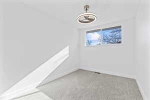 Spare room with carpet flooring
