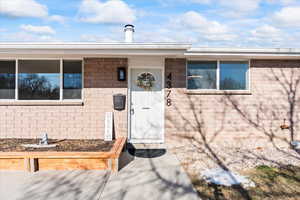View of entrance to property