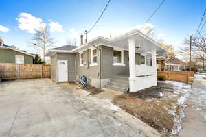 View of front of home with covered porch