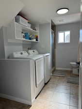 Laundry area with washer and dryer