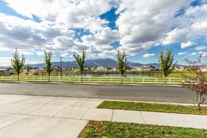 View of street featuring a mountain view