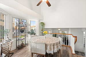 Dining area with tons of natural light