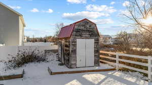 View of snow covered structure