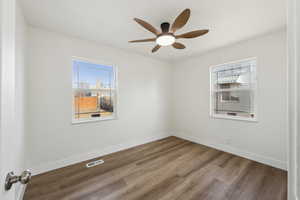 3rd Bedroom featuring a ceiling fan