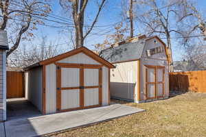 View of sheds