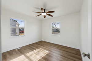 2nd Bedroom featuring ceiling fan