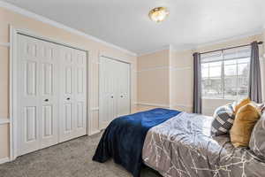 Primary bedroom with two closets