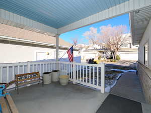 Covered front porch