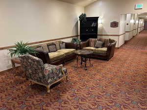 Lounging and reading space in common areas
